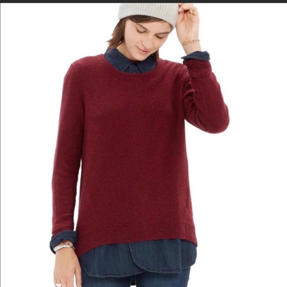 Madewell Zip Back Sweater